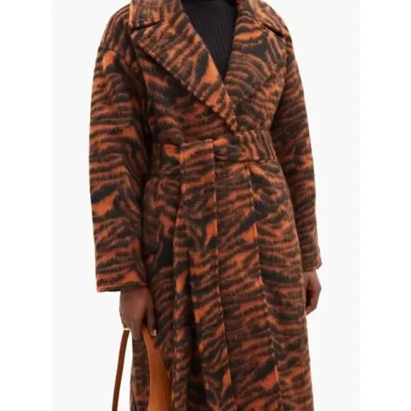STAND STUDIO Pam wool blend Coat - Rust/Black